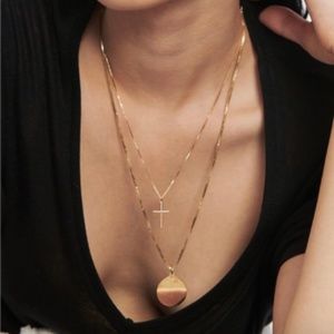 CROSS CHARM - ANINE BING - SOLID 14K YELLOW GOLD